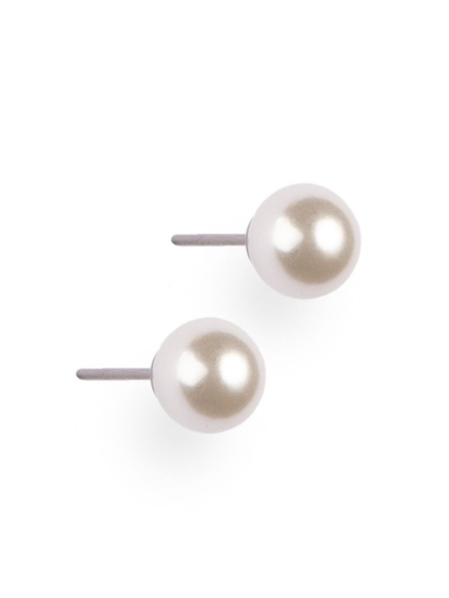 Alla Smycken PfgSTOCKHOLM Stud Orhangen | Small Mop Pearl