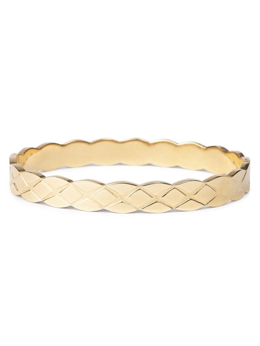 Alla Smycken PfgSTOCKHOLM Armband Guld | Leona Bangle