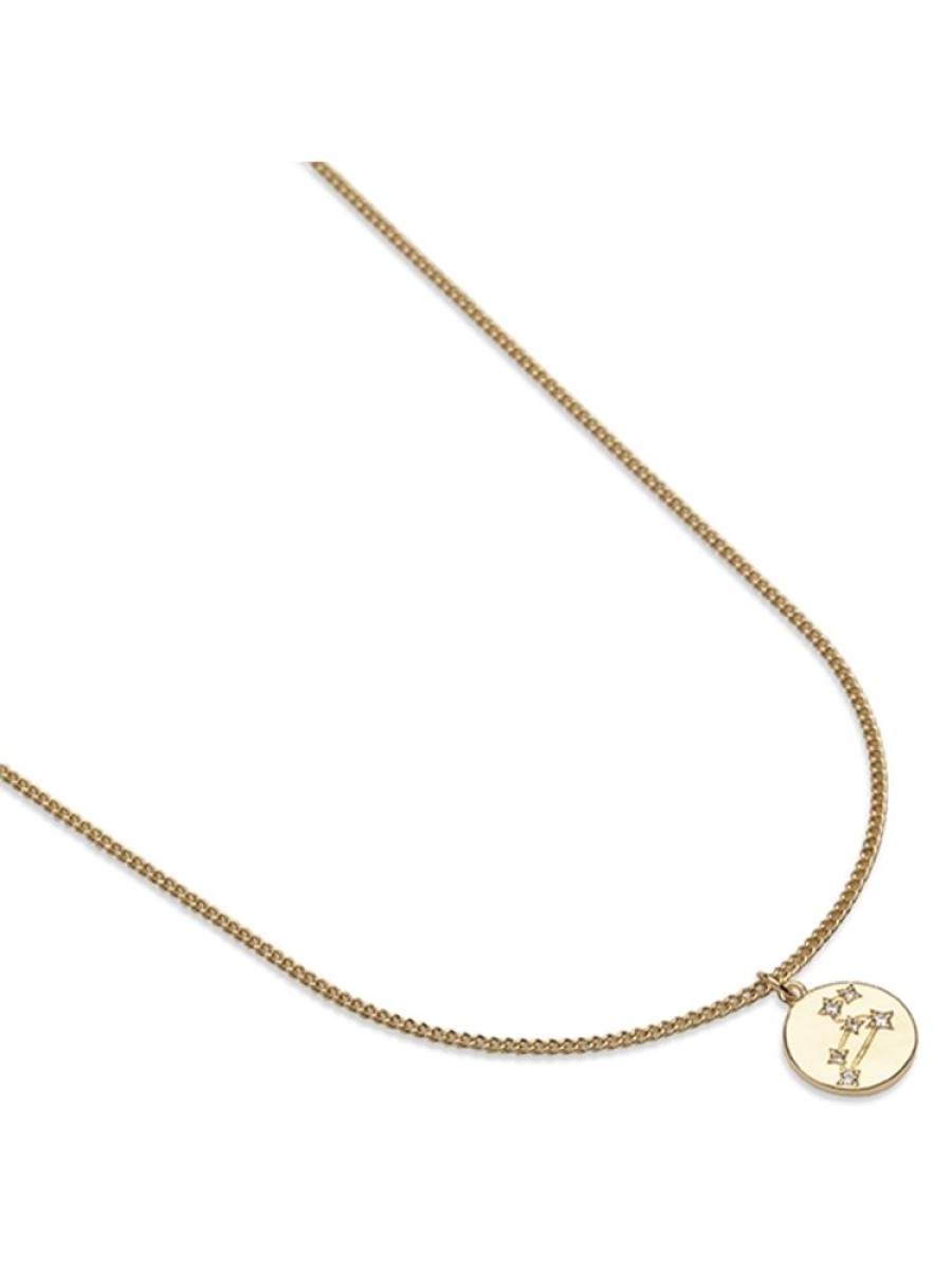 Alla Smycken PfgSTOCKHOLM Halsband Guld | Zodiac Glam Halsband- Leo