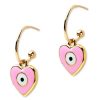 Alla Smycken PfgSTOCKHOLM Orhangen Rosa | Heart Eye Hoop Orhange