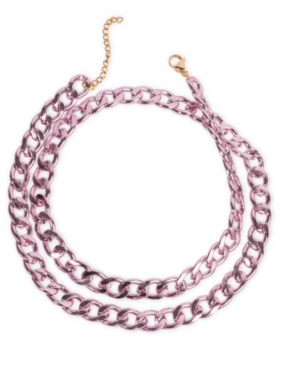 Alla Smycken PfgSTOCKHOLM Statement Halsband | Purple Chain Halsband