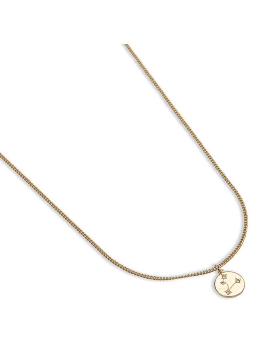 Alla Smycken PfgSTOCKHOLM Halsband Guld | Zodiac Glam Halsband- Pisces