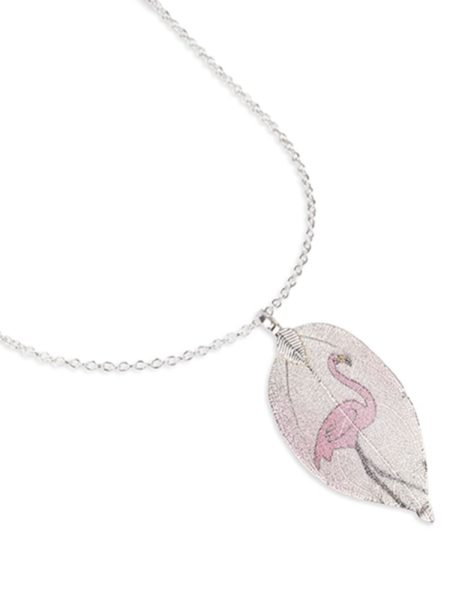 Barnsmycken PfgSTOCKHOLM | Leaf Flamingo Barnhalsband